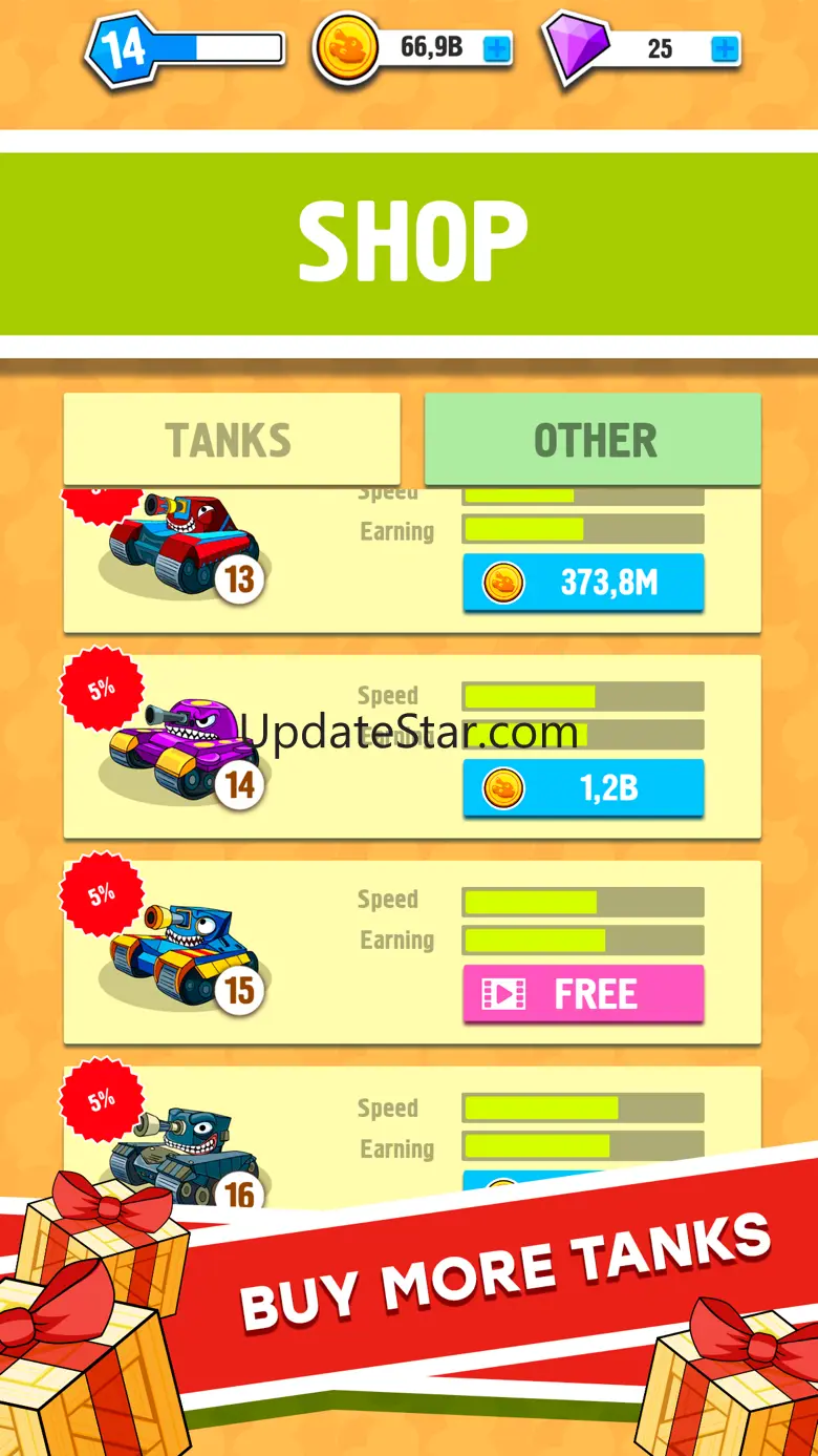 Merge Tanks: Idle Tap Clicker 1.1