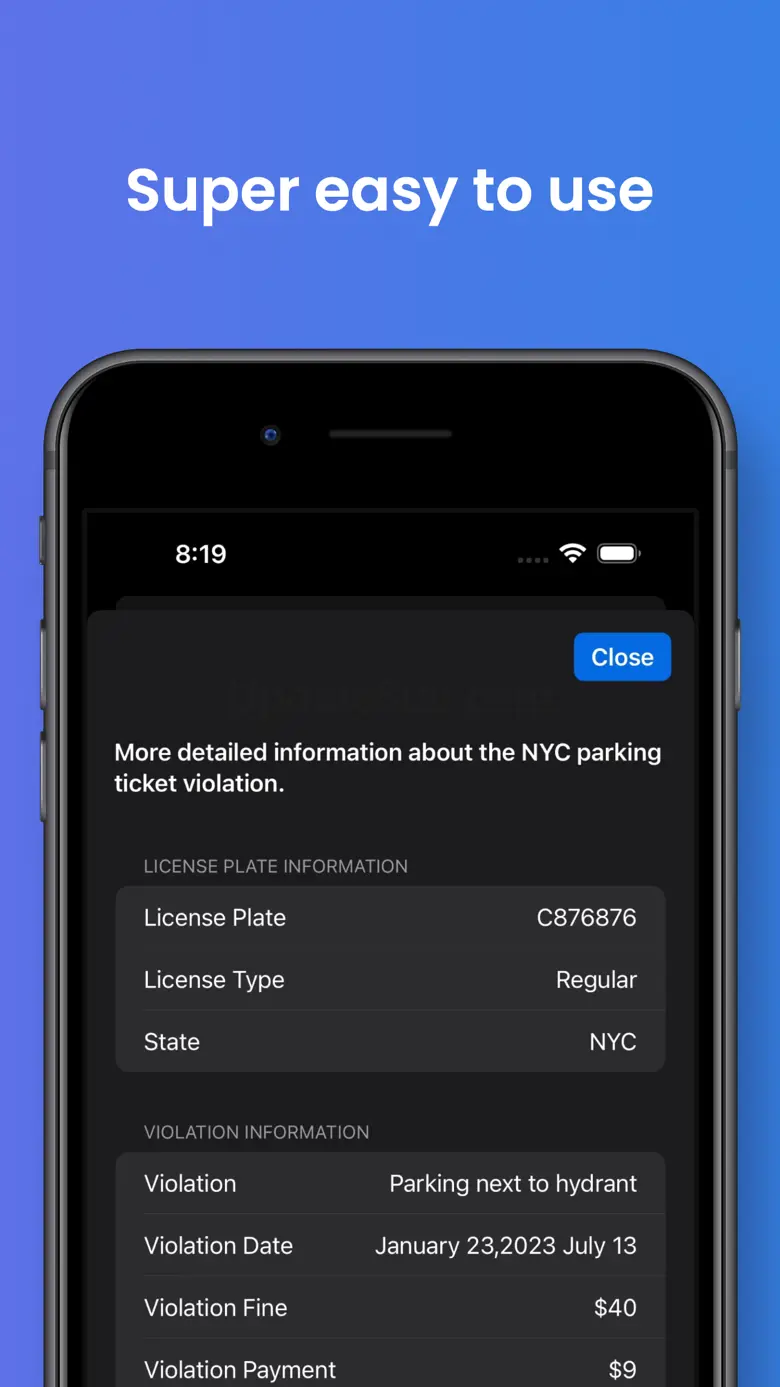 NYC Parking Ticket Search 4.98