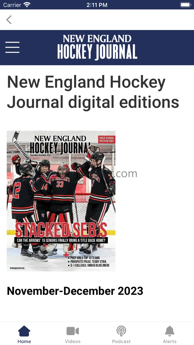 New England Hockey Journal App 1.1