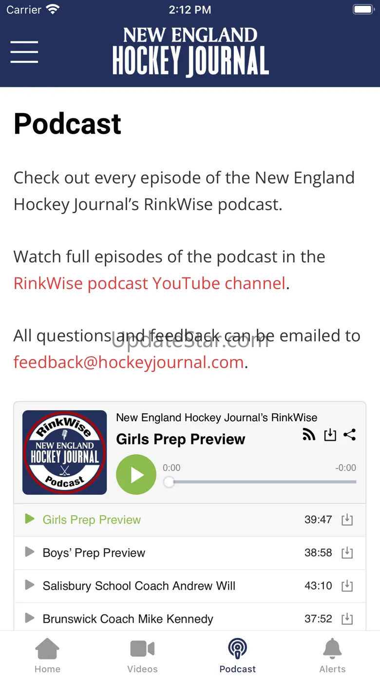 New England Hockey Journal App 1.1