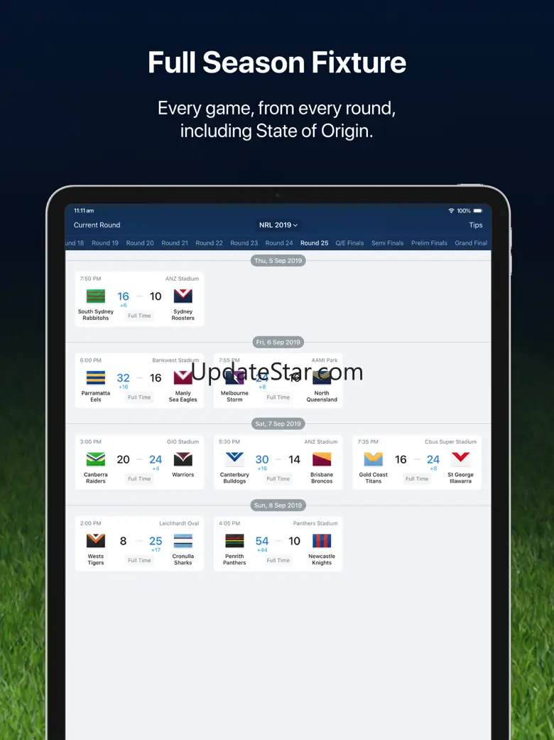 League Live for iPad: NRL news 7.3.2