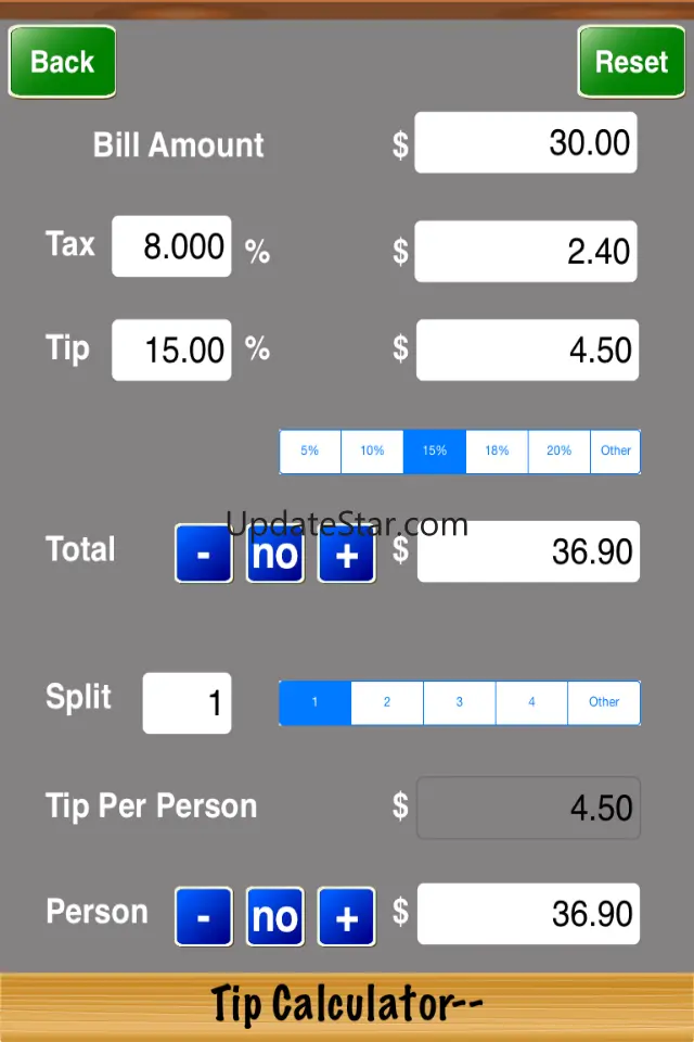 Tip Calculator-- 1.2