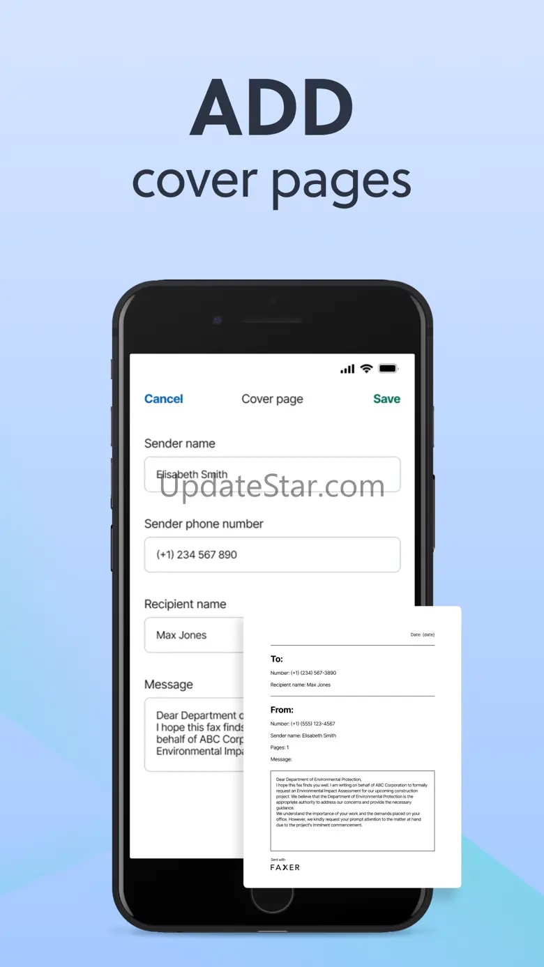 Fax from iPhone free: FAXER 1.7.1
