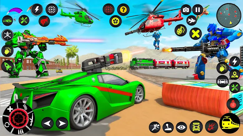 Train Robot Transform Car Game 1.36