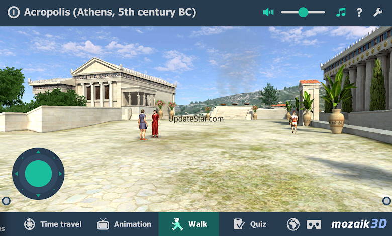 Acropolis educational 3D scene 1.25