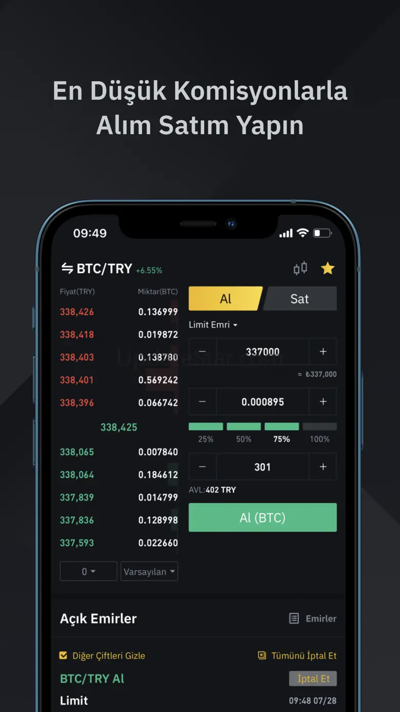 Binance TR: TRY ile Kripto Al 2.3.3