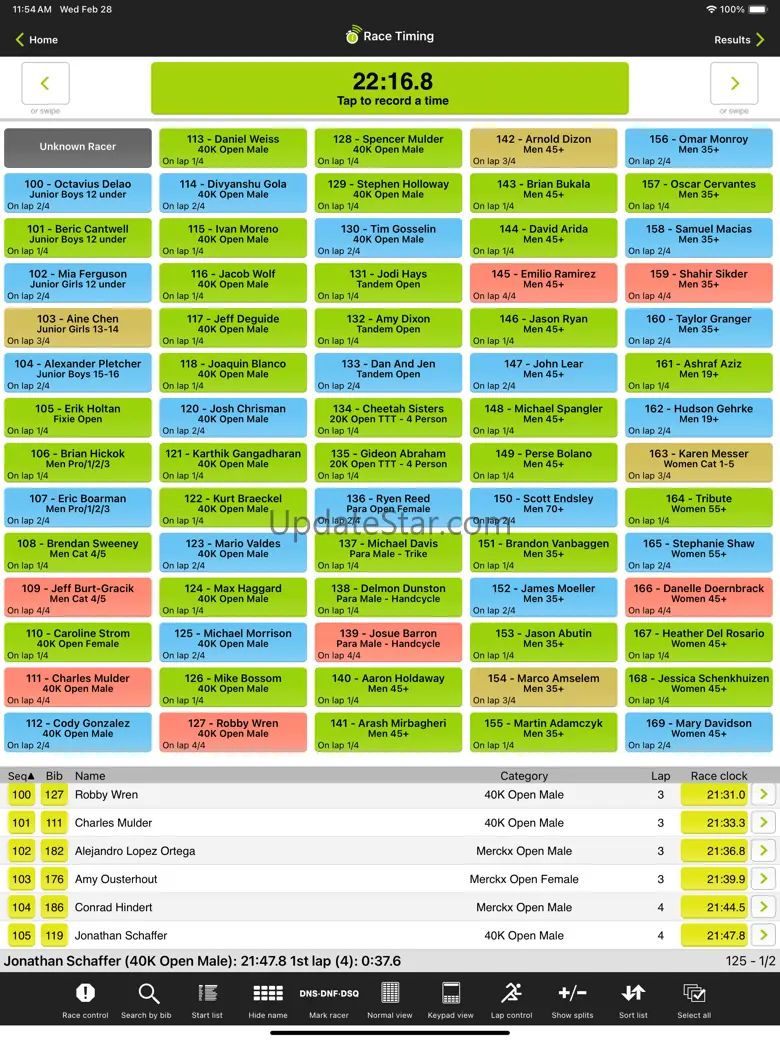 Webscorer Race Timer for iPad 6.9.0