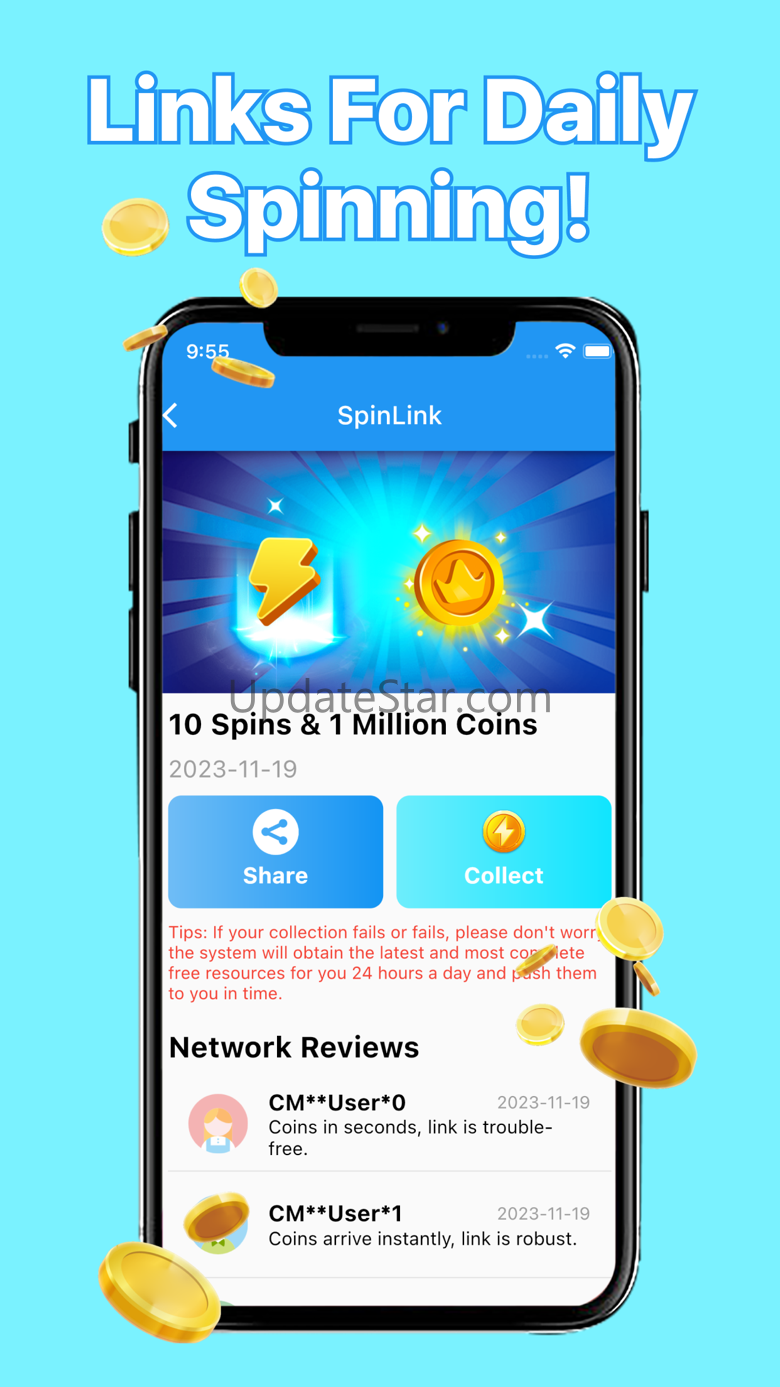 Spin Link - Daily CM Spins 1.27
