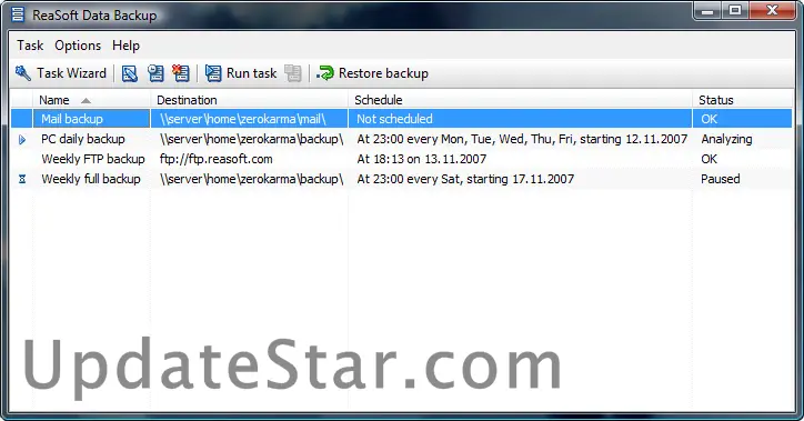 ReaSoft Data Backup