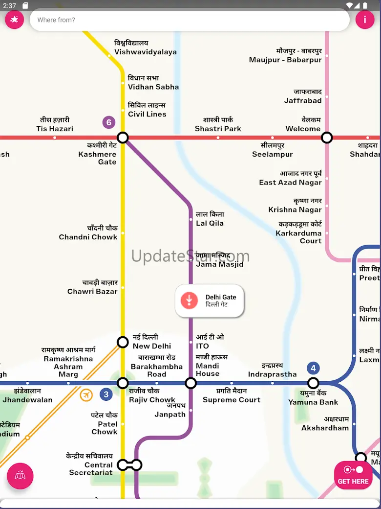 Delhi Metro Map & Routing 3.1.0