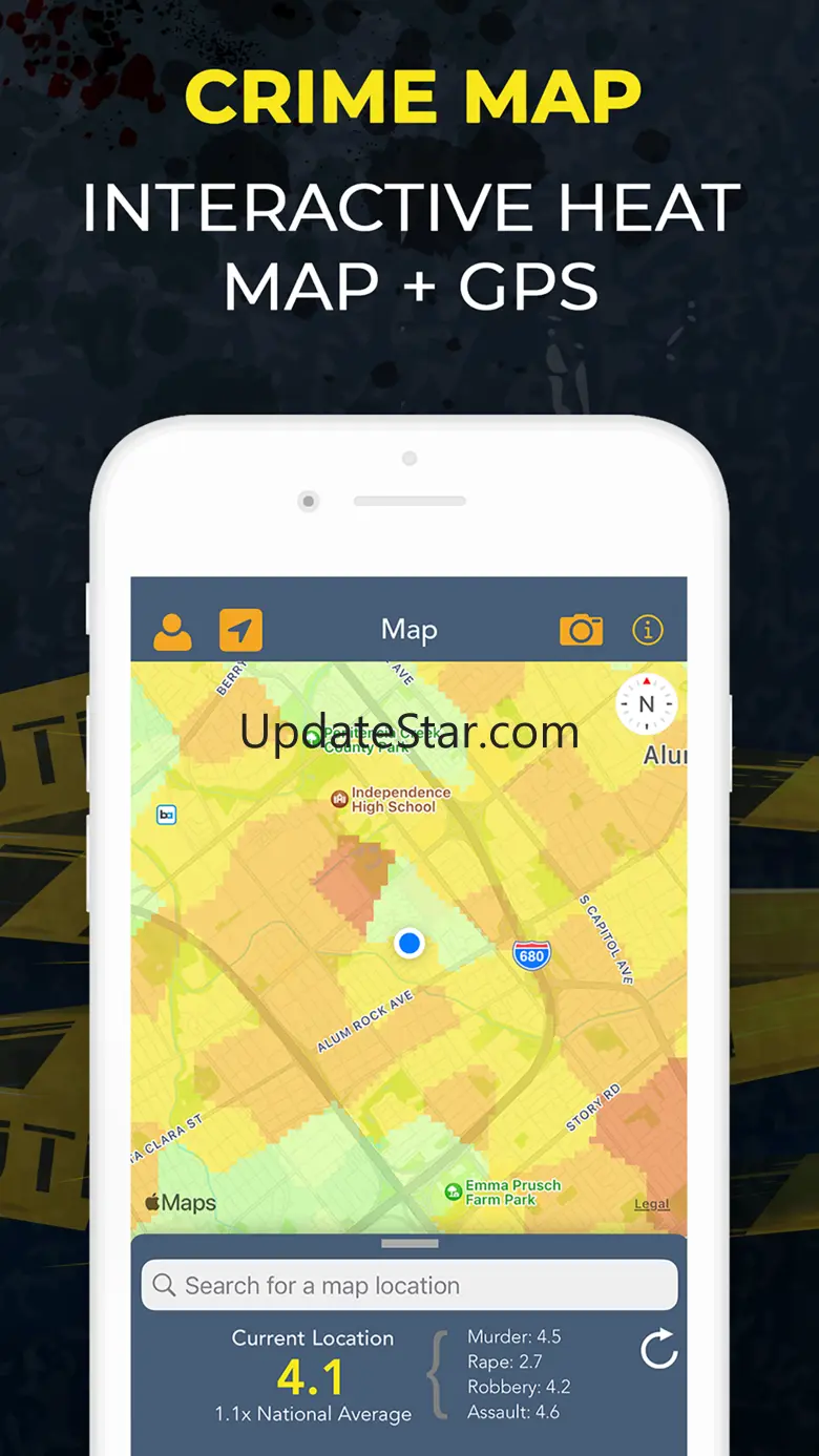 Crime & Place: Stats n Map App 6.8