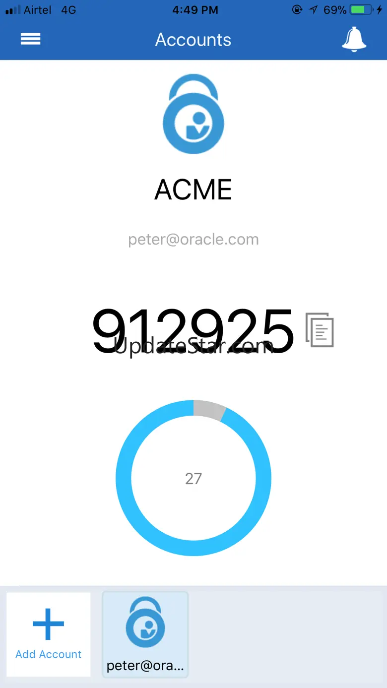 Oracle Mobile Authenticator 9.12