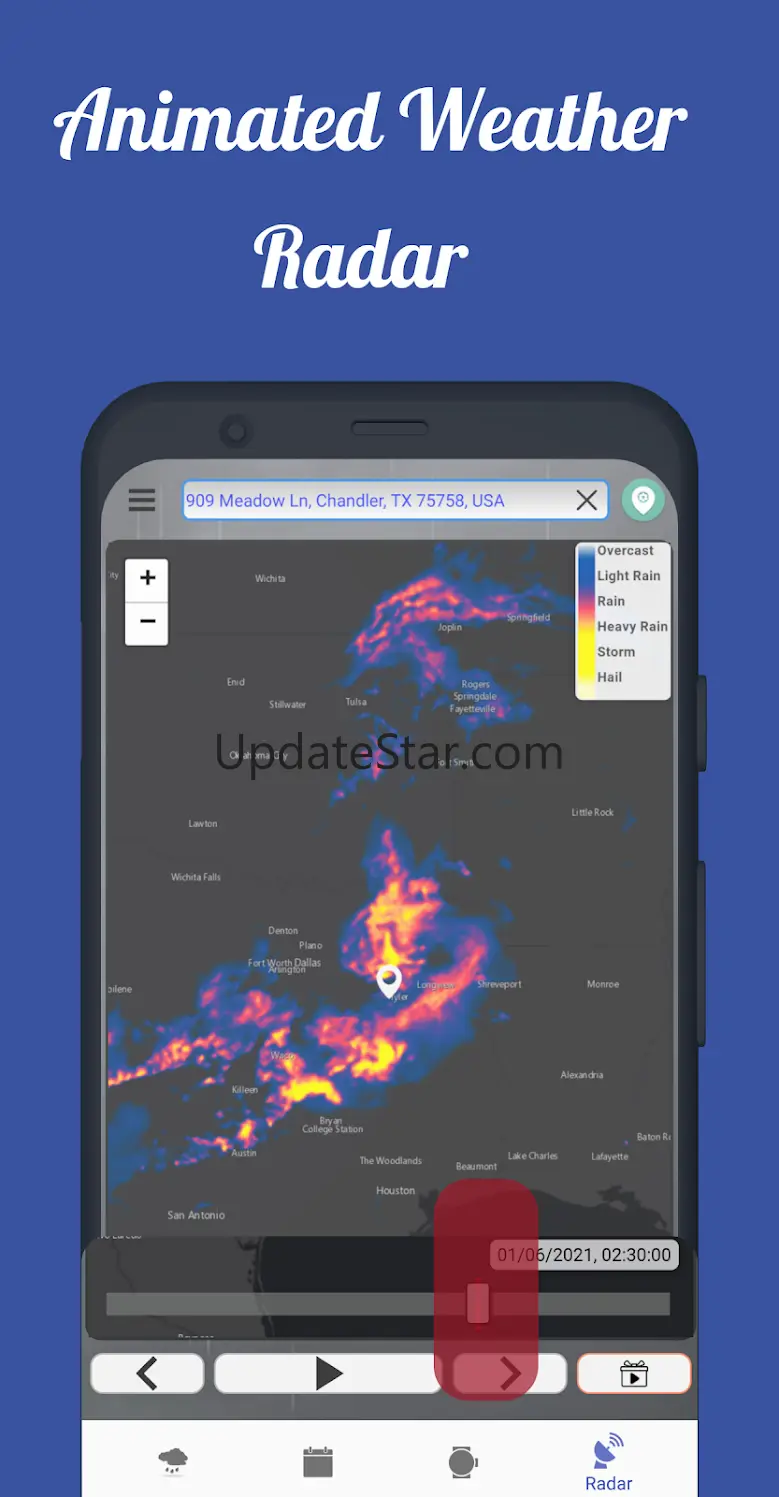 Weather App: Dark Sky Tech Cirrus Uncinus
