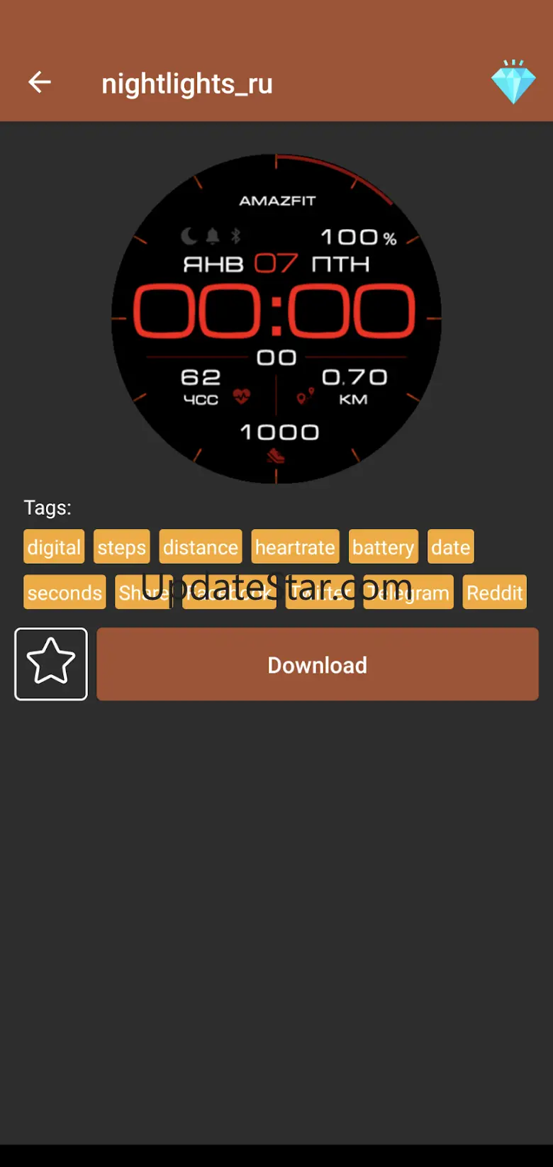 Amazfit GTR - Watch Face 6.10.21