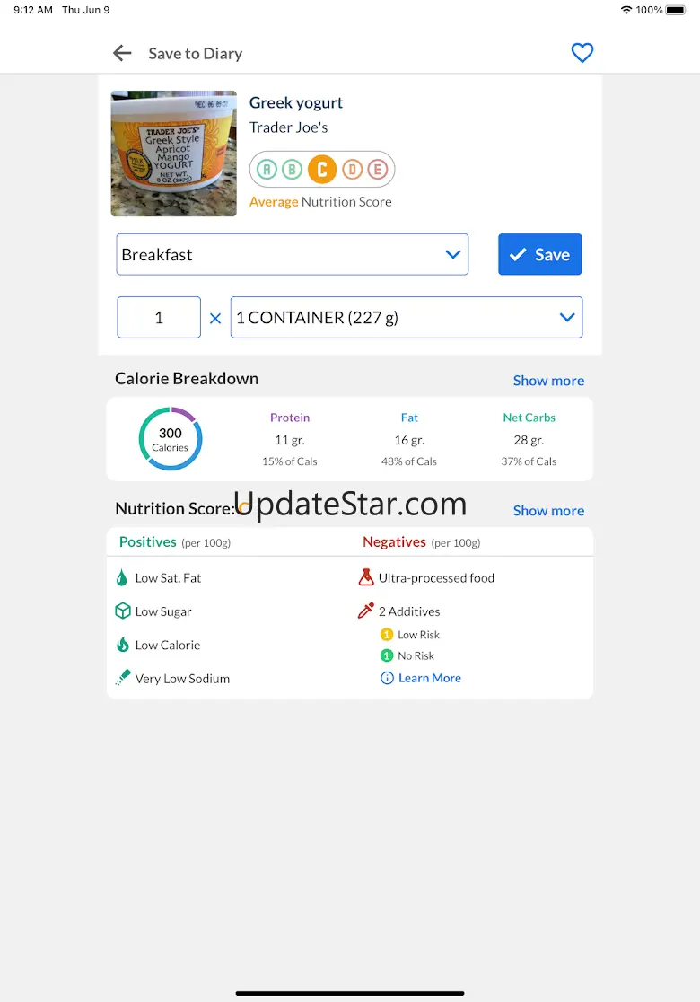 Carb & Keto Manager - Aspire 2.26