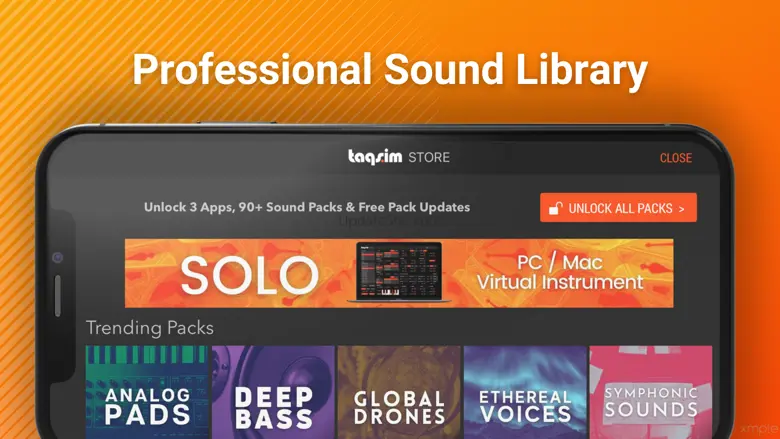 Drone Keyboard: Backing Sounds 3.12