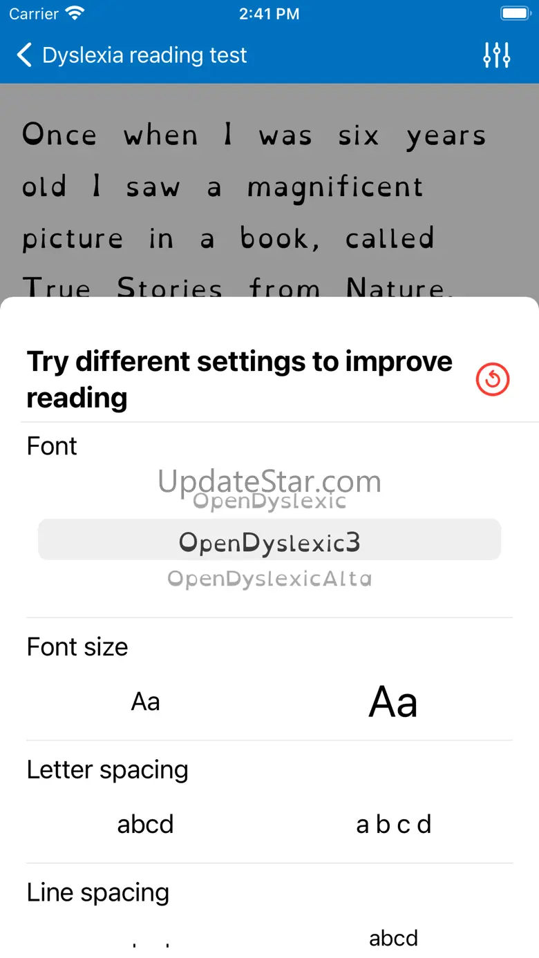 Dyslexia speed reading test iq 1.1.1