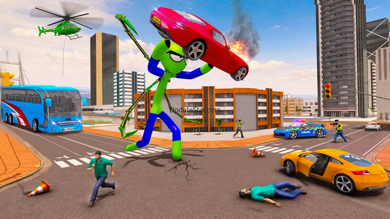 Stickman War - Superhero Games 5.7