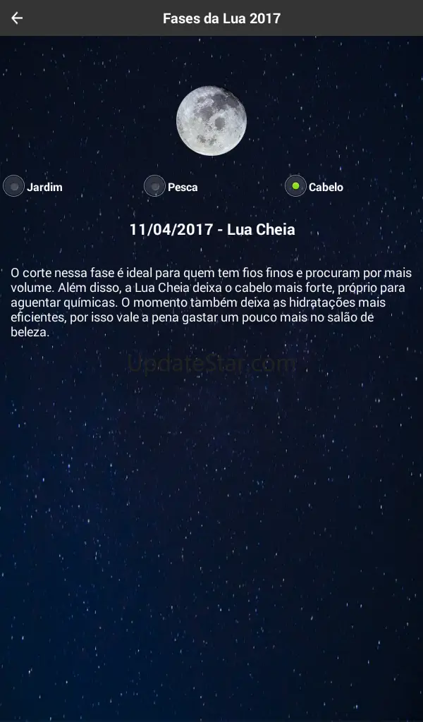 Fases da Lua com Widget 7.5