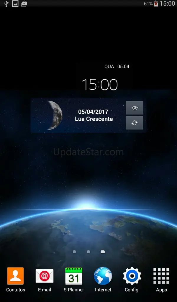 Fases da Lua com Widget 7.5