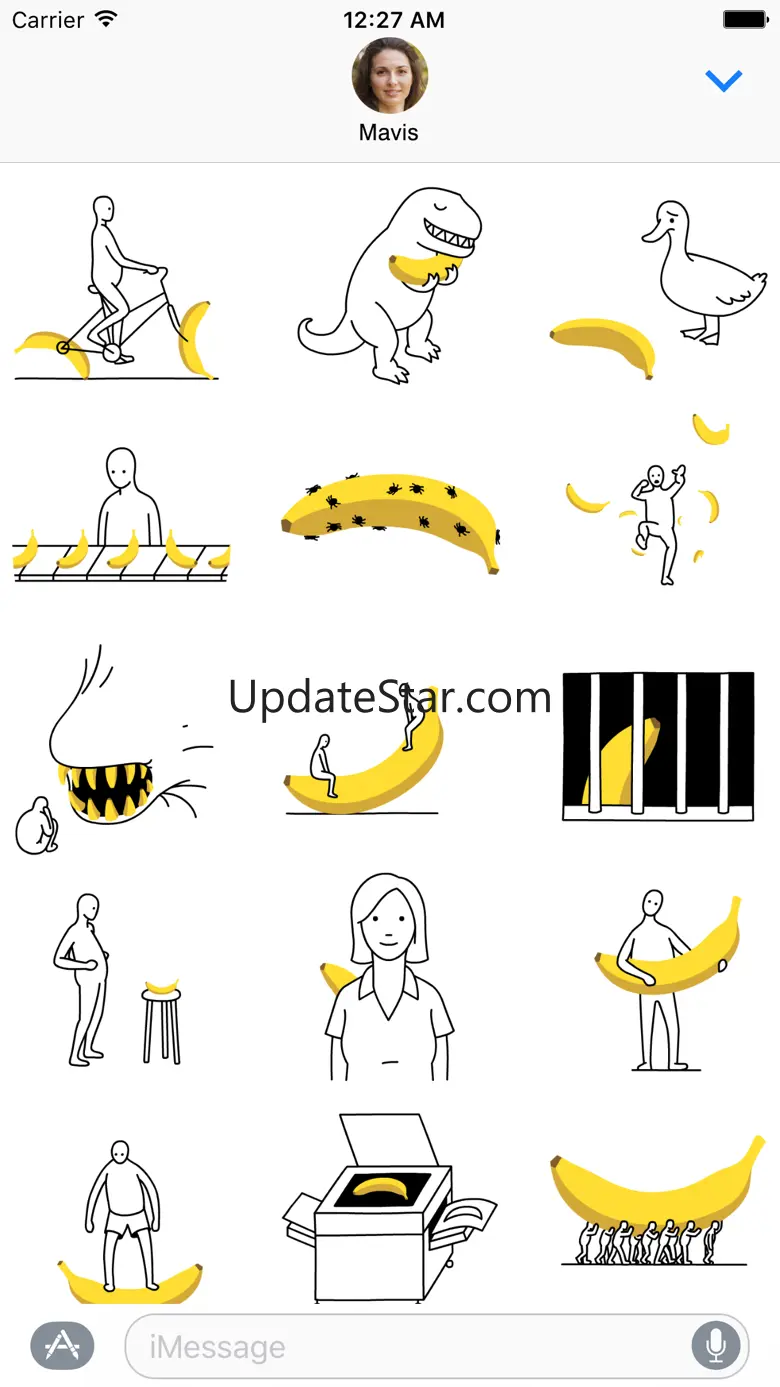 Banana Animated Stickers 1.0