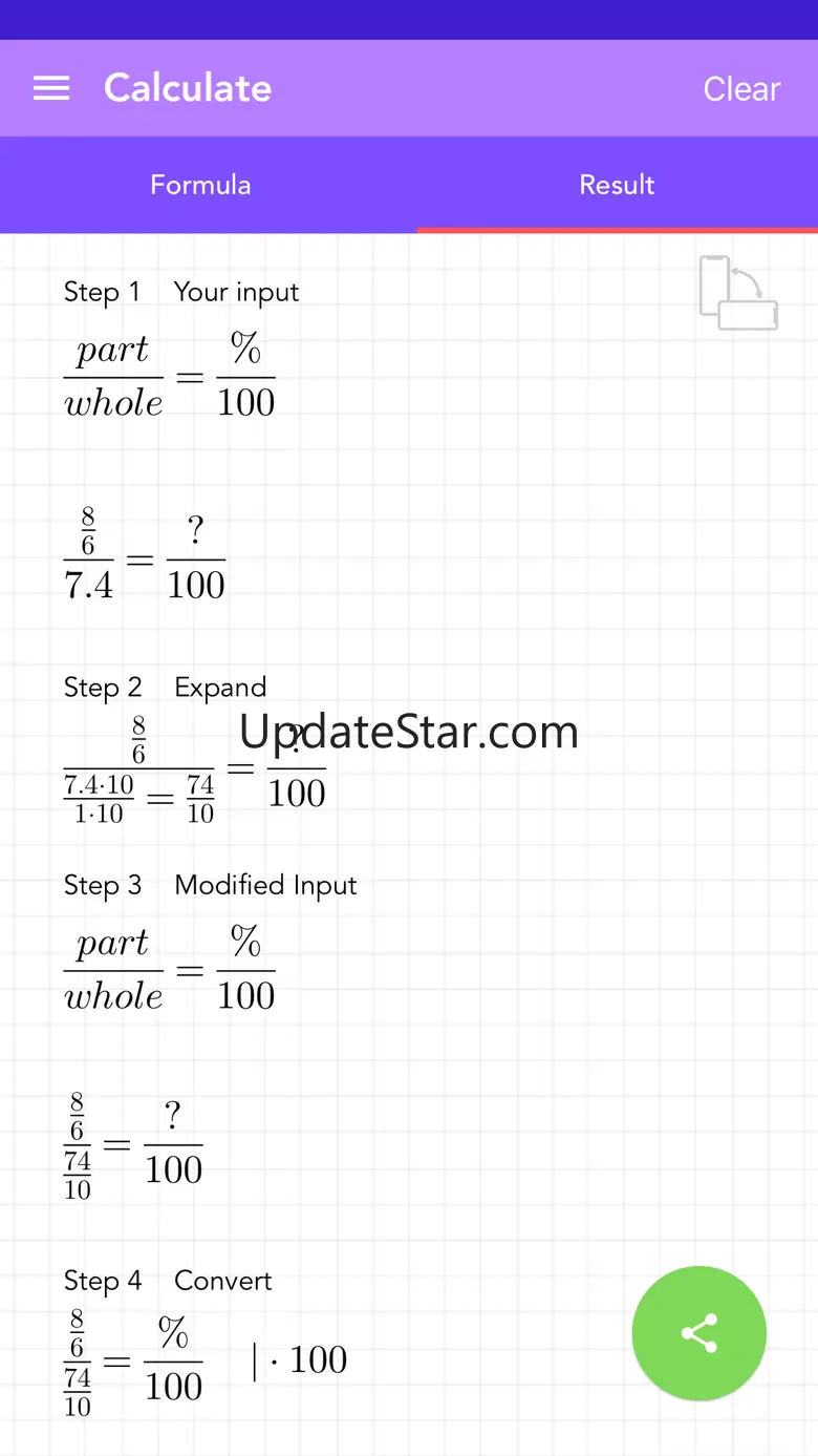 Calculate Percentage PRO 1.10