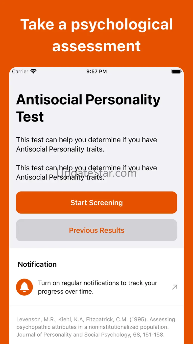 Antisocial Personality D. Test 1.0.1