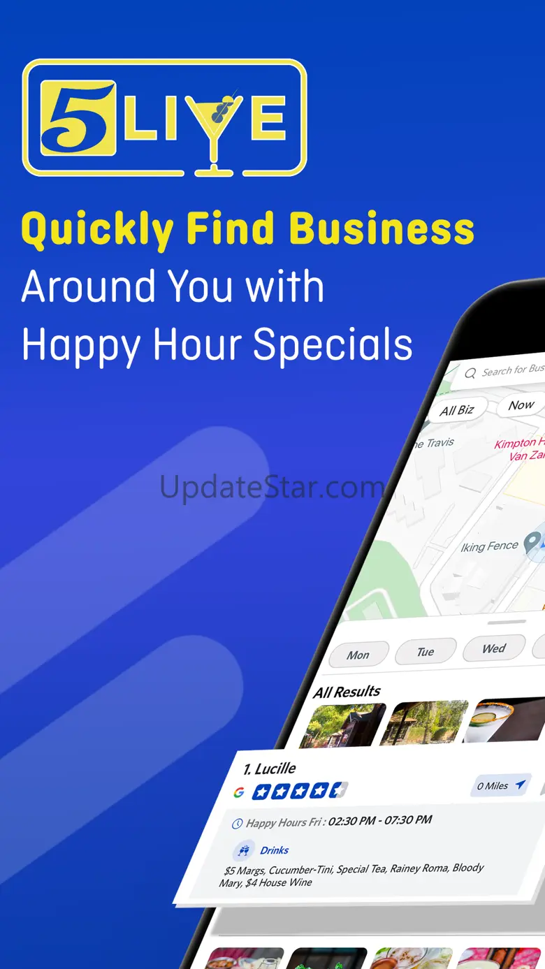 #1 Happy Hour Finder - 5 Live 1.8.1