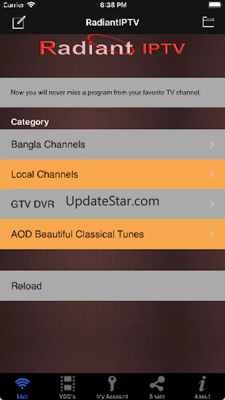 RadiantIPTV 1.7