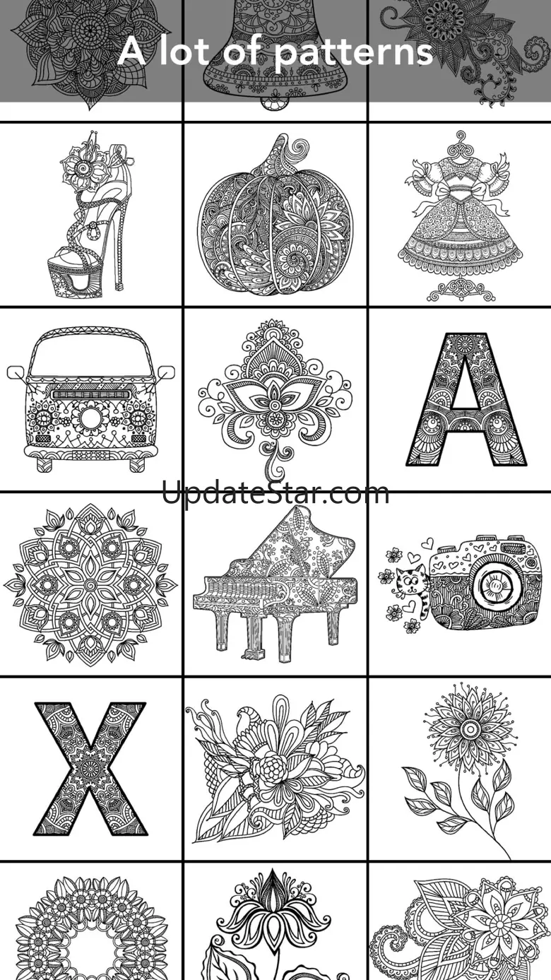 Mandala Coloring Book 3.2.1