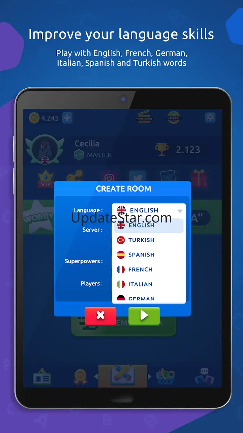 Wordy - Multiplayer Word Game 1.1.9