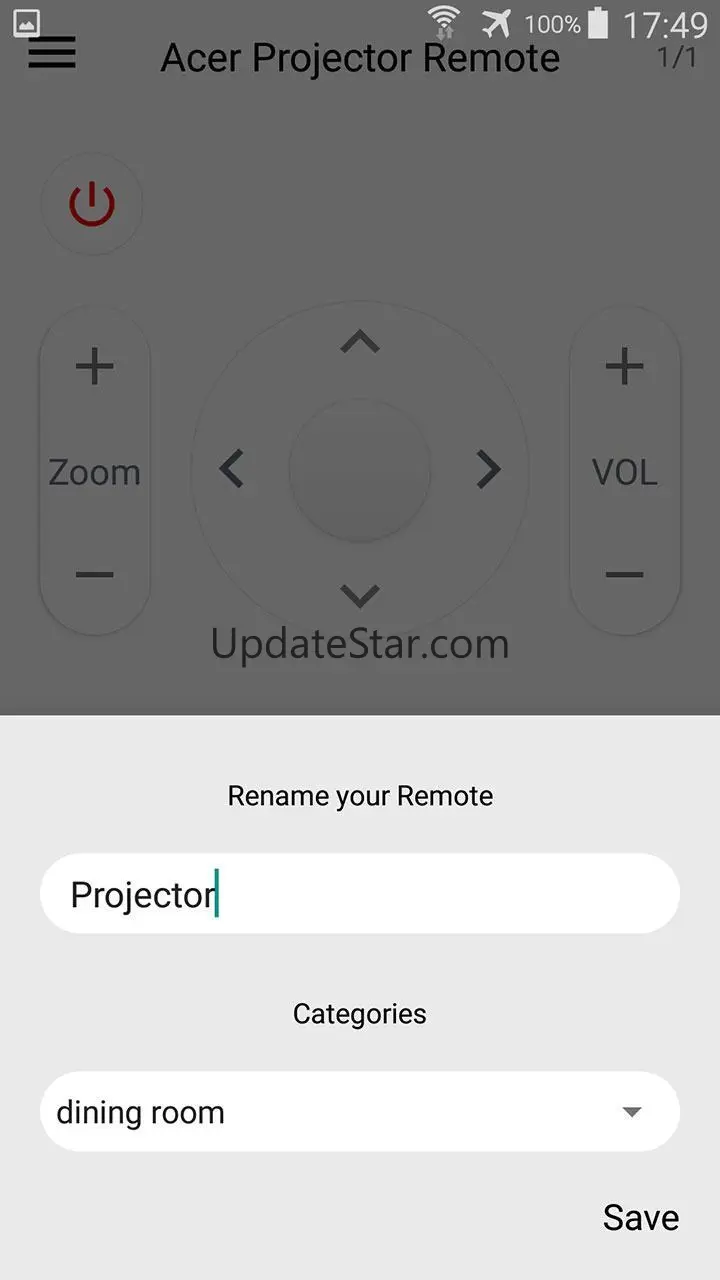 Remote projector 18.1
