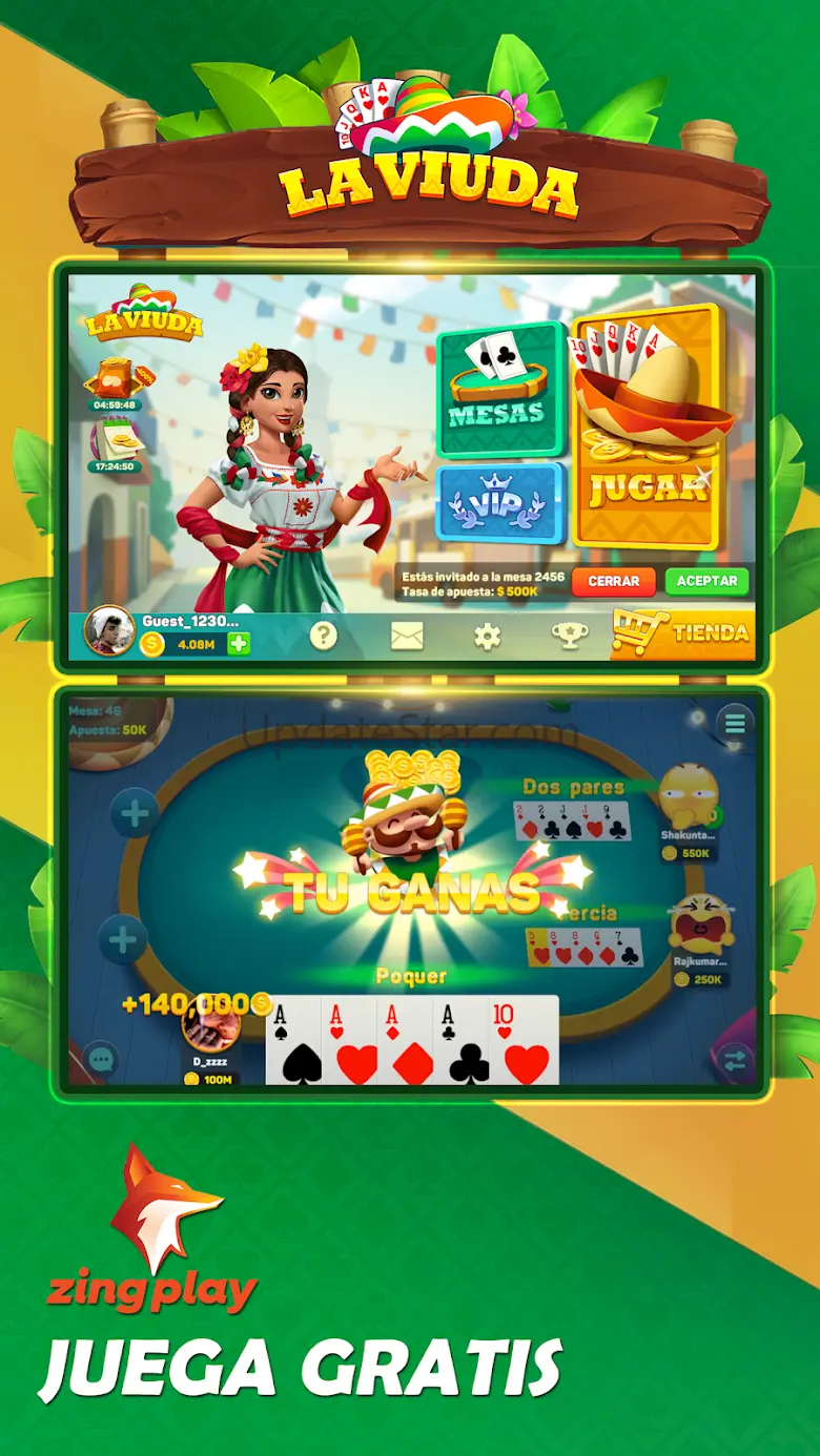 ZingPlay Juegos de Cartas: Con 1.1.1