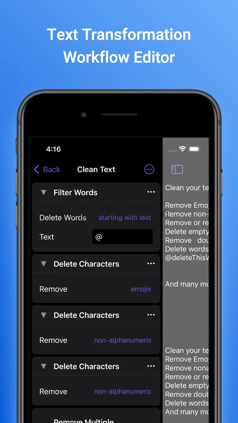 Text Workflow: Text Processing 2.1.2
