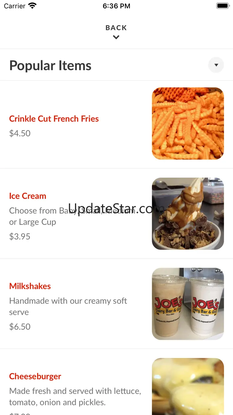 Joe's Dairy Bar & Grill 3.17.1