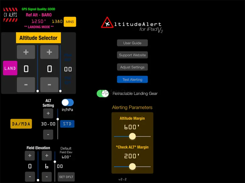 AltitudeAlert for iPad V2 2.2.6