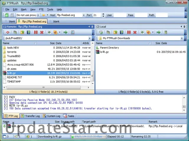 Rush FTP Client