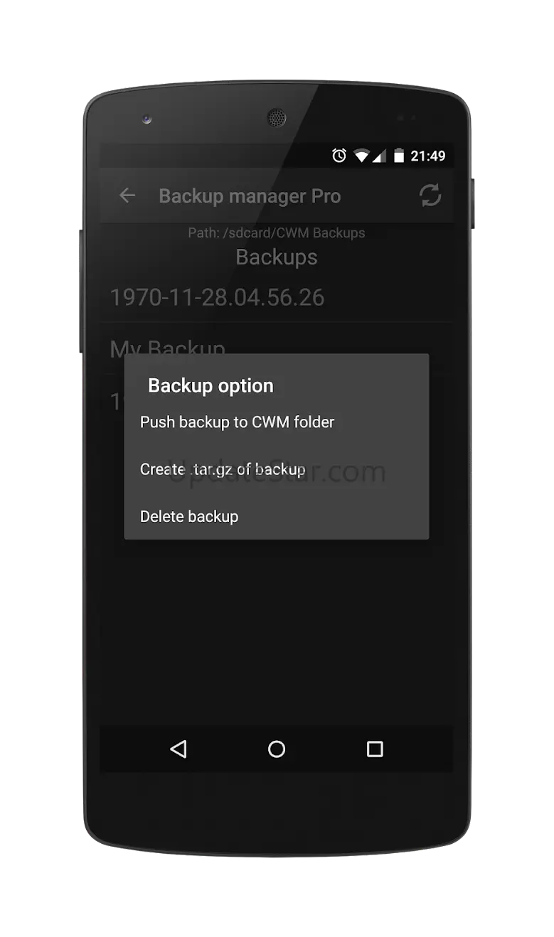 CWM Backup Manager (ROOT) 1.74 BETA