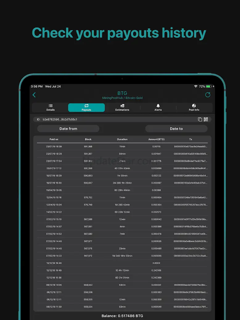 Mining pool monitor: Miner Box 1.4.48