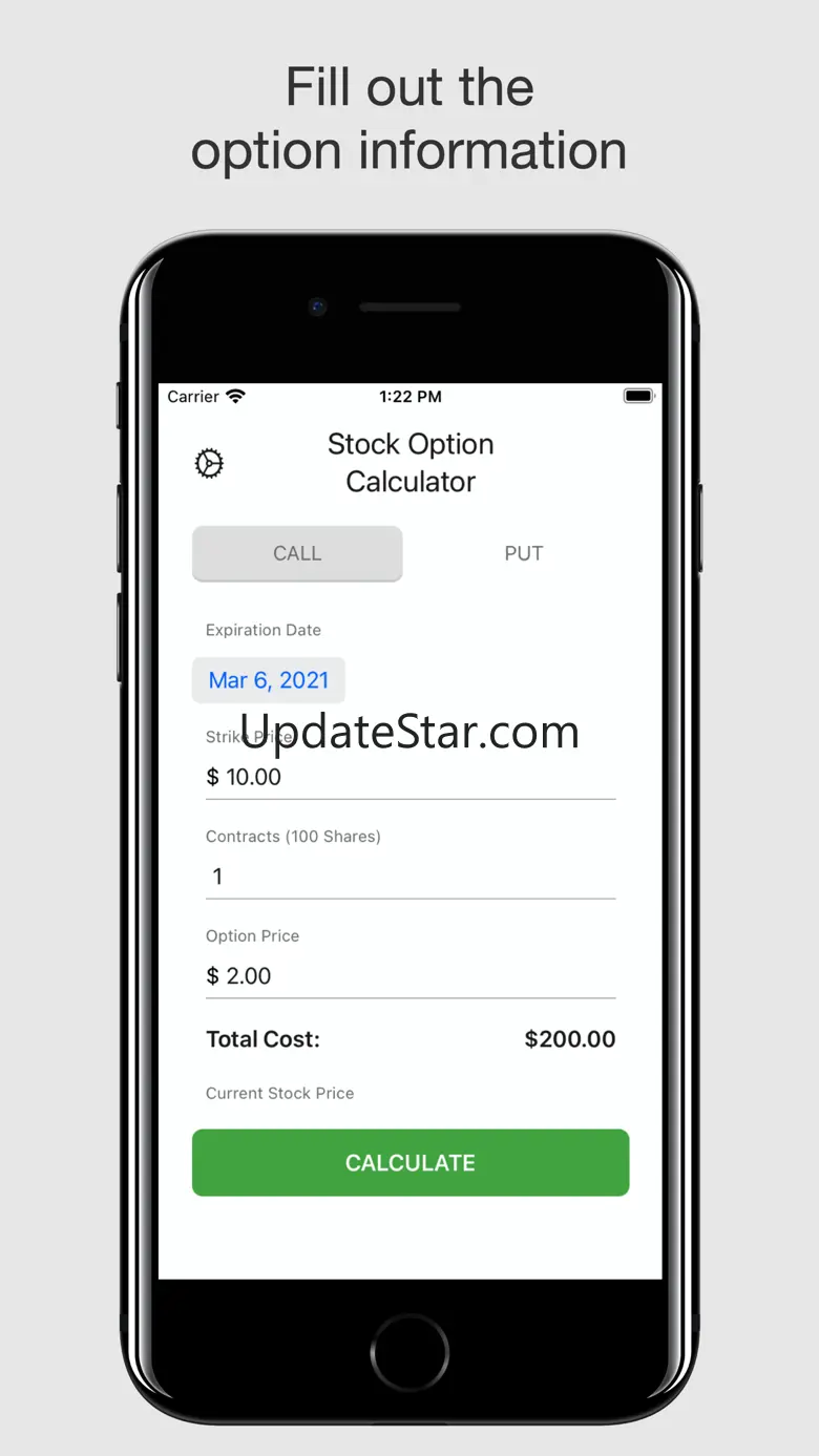 Stock Option Calculator 1.2