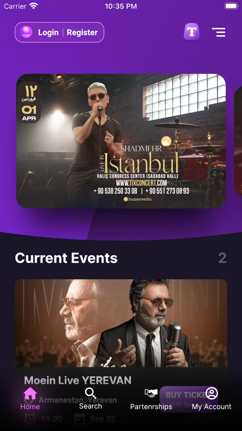 Tixconcert App v5