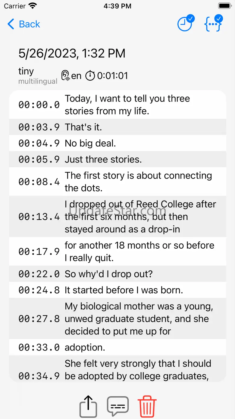 Hello Transcribe 3.2.7