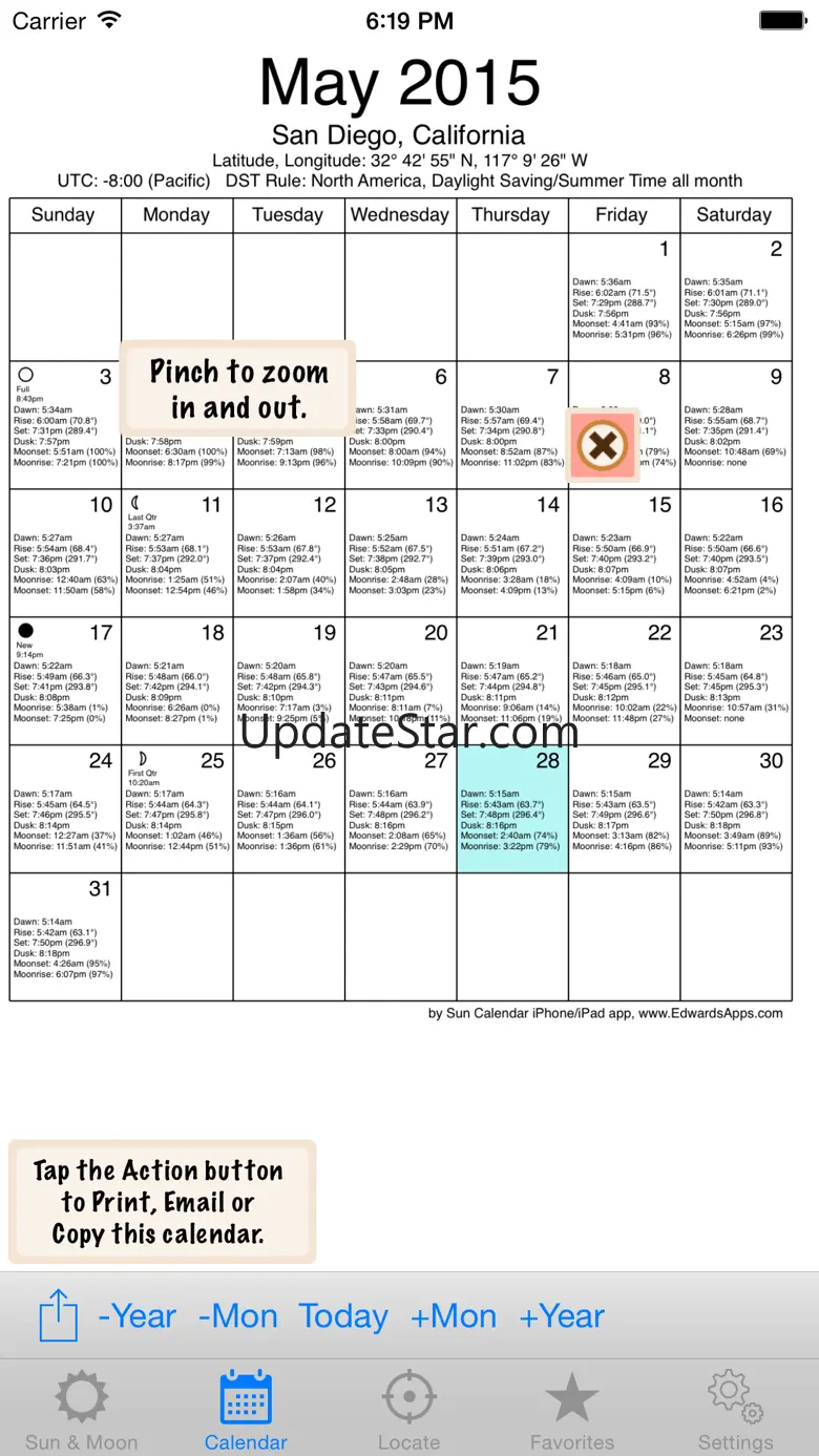 Sun Calendar 1.2.3