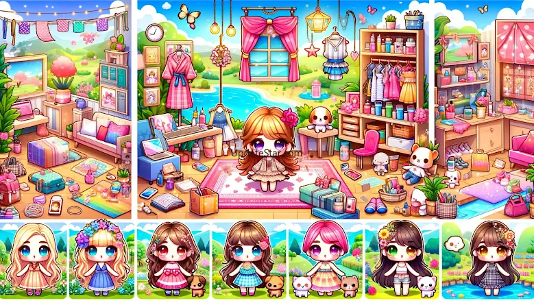 DIY Paper Doll Chibi DressUp 9.0