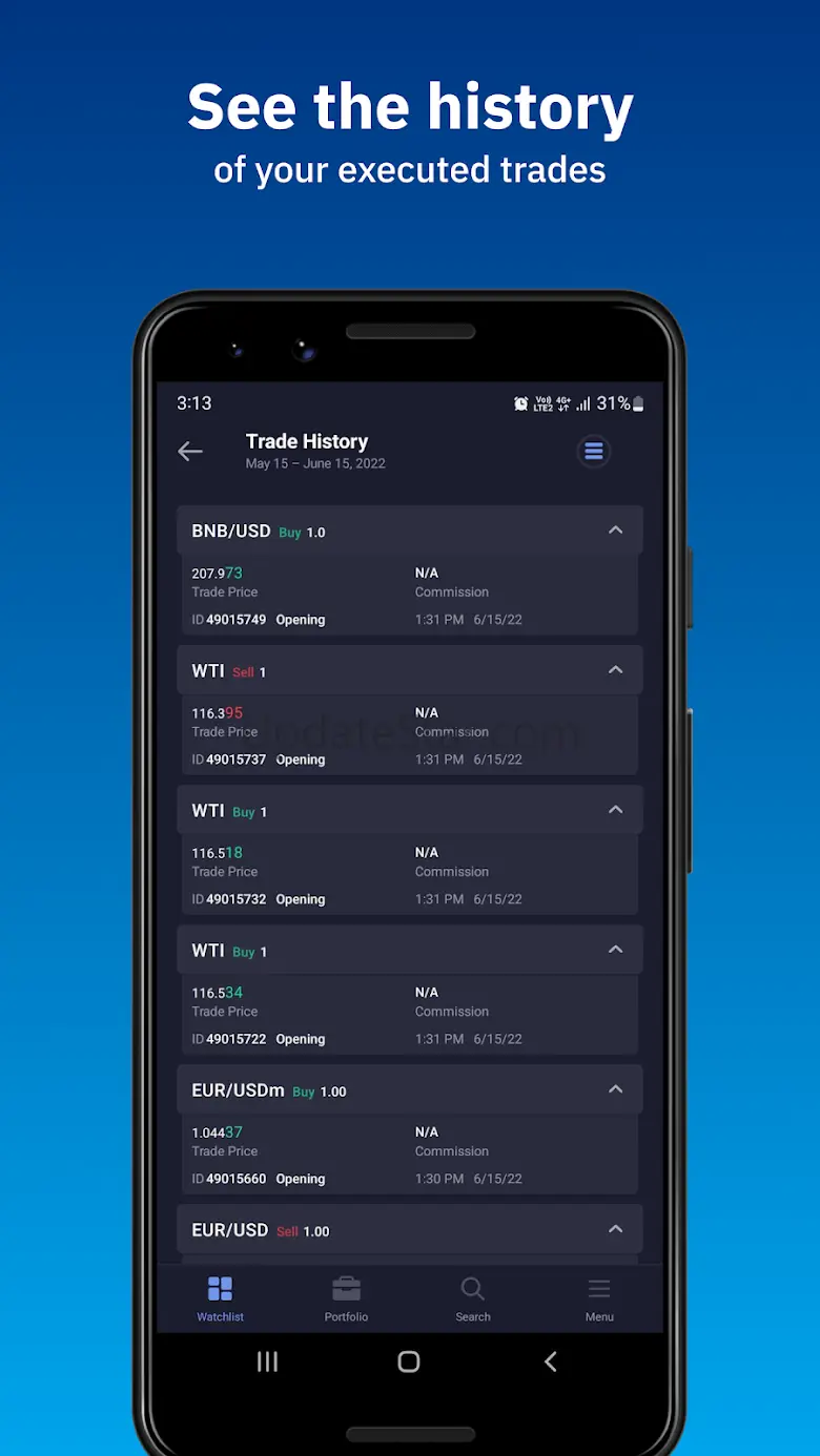 Deriv X: online trading app 198.4