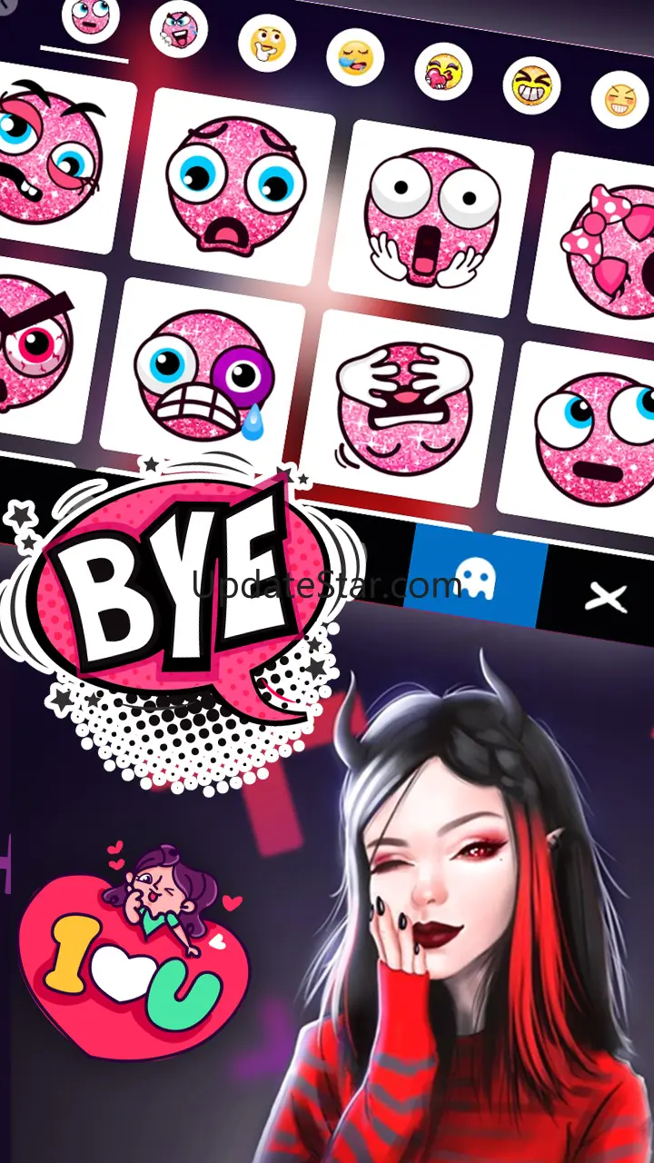 Cute Devil Girl Keyboard Backg 6.0.1223_10