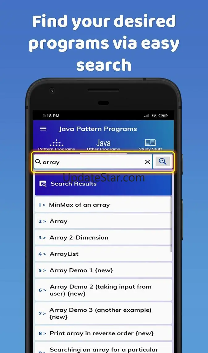 Pattern Programs for Java 10.2