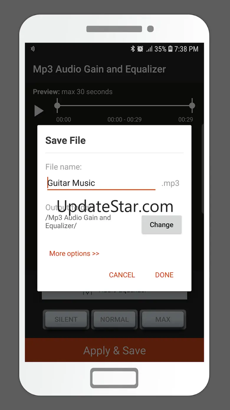 MP3 Audio Gain and Equalizer 1.6