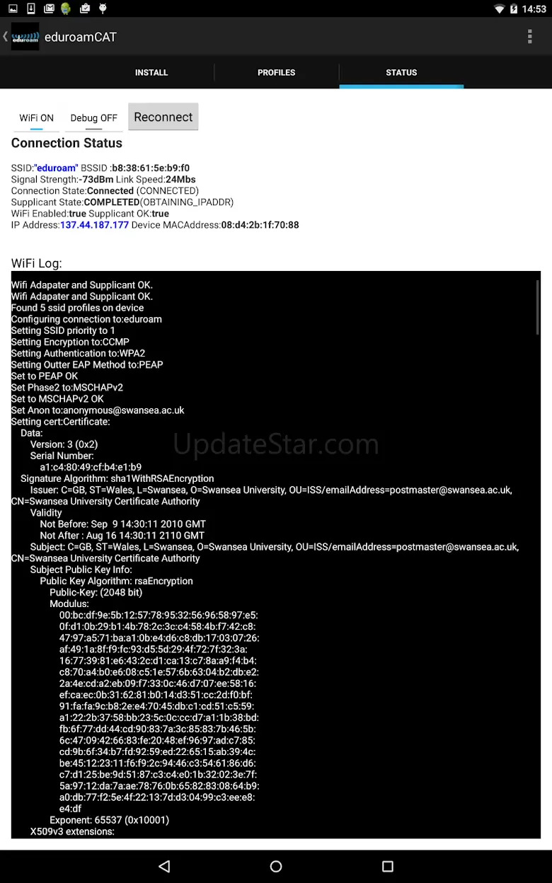 eduroam CAT 1.2.14