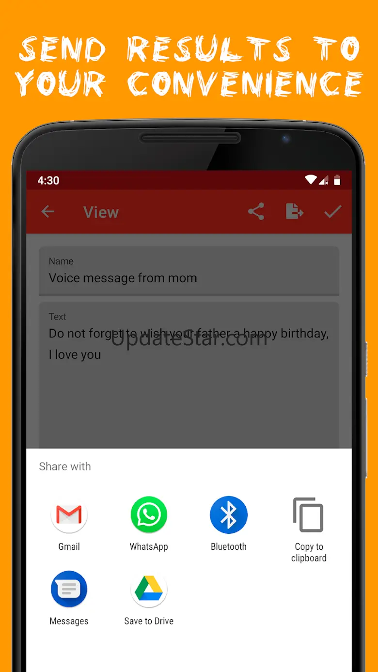 Audio to text (recognition) 1.10.1